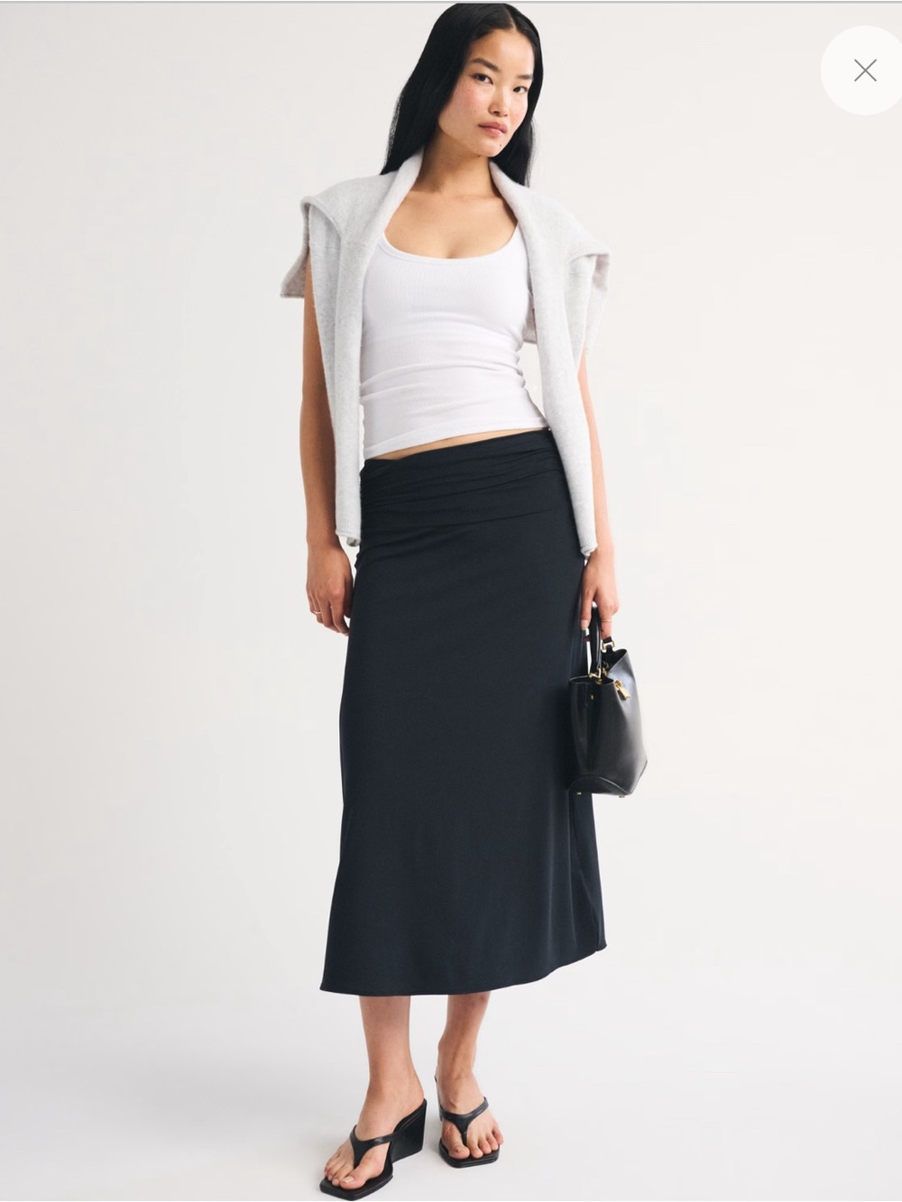 Abercrombie & Fitch Drop Waist Maxi Skirt
